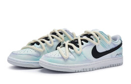 Nike: Зелёные кроссовки  Dunk