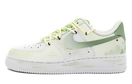 Nike: Зелёные кроссовки  Air Force 1