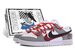 Nike: Серые кроссовки  Dunk