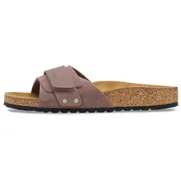 Birkenstock: Фиолетовые шлёпанцы 