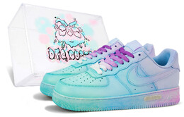 Nike: Голубые кроссовки  Air Force 1