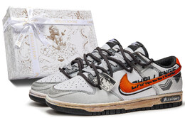 Nike: Серые кроссовки  Dunk