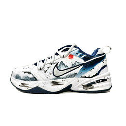 Nike: Голубые кроссовки  Air Monarch