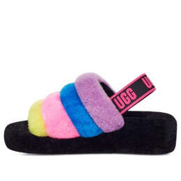 UGG: Чёрные сандалии  Fluff Yeah Slide