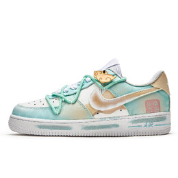 Nike: Голубые кроссовки  Air Force 1