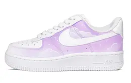 Nike: Фиолетовые кроссовки  Air Force 1
