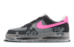 Nike: Тёмные кроссовки  Air Force 1