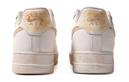 Nike: Зелёные кроссовки  Air Force 1