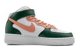 Nike: Зелёные кроссовки  Air Force 1