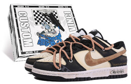 Nike: Чёрные кроссовки  Dunk