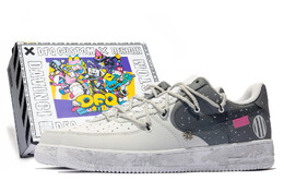 Nike: Тёмные кроссовки  Air Force 1