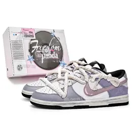 Nike: Фиолетовые кроссовки  Dunk