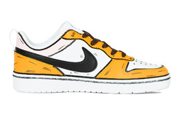 Nike: Оранжевые кроссовки  Court