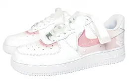 Nike: Розовые кроссовки  Air Force 1