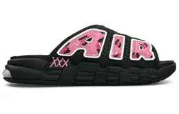 Nike: Чёрные шлёпанцы  Air More Uptempo