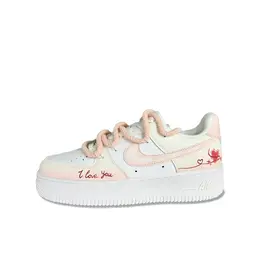Nike: Розовые кроссовки  Air Force 1