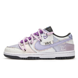 Nike: Фиолетовые кроссовки  Dunk