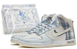 Nike: Зелёные кроссовки  Dunk