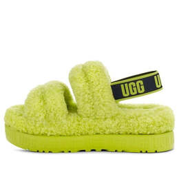 UGG: Зелёные сандалии  Oh Fluffita