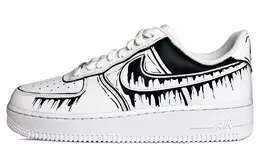 Nike: Чёрные кроссовки  Air Force 1