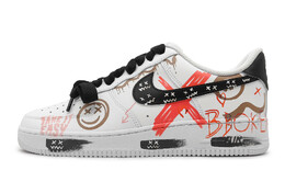 Nike: Коричневые кроссовки  Air Force 1