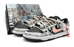 Nike: Жёлтые кроссовки  Dunk