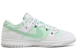 Nike: Зелёные кроссовки  Dunk