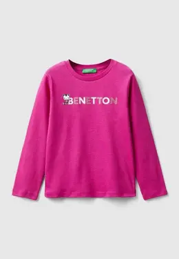 United Colors of Benetton: Фиолетовый свитшот 