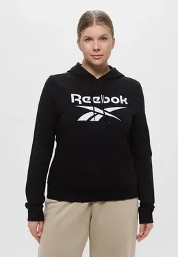 Reebok: Чёрная толстовка 