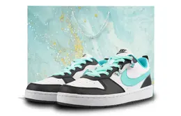 Nike: Чёрные кроссовки  Court