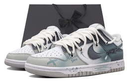 Nike: Серые кроссовки  Dunk