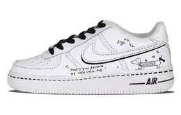 Nike: Чёрные кроссовки  Air Force 1