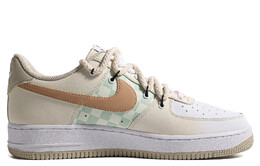 Nike: Зелёные кроссовки  Air Force 1