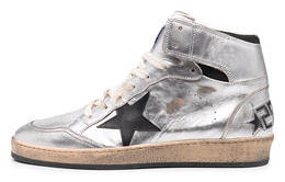 Golden Goose: Серебристые кроссовки  Sky Star