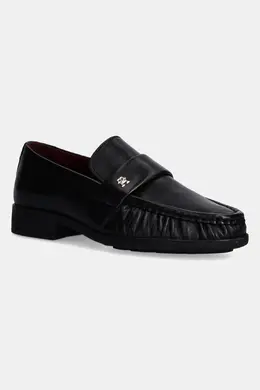Tommy Hilfiger: Чёрные лоферы  Soft
