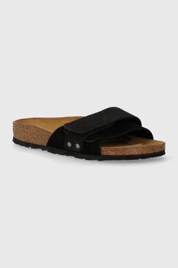 Birkenstock: Чёрные шлёпанцы 