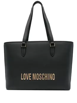 Love Moschino: Чёрная сумка-шоппер 