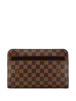 Louis Vuitton Pre-Owned: Коричневый клатч 