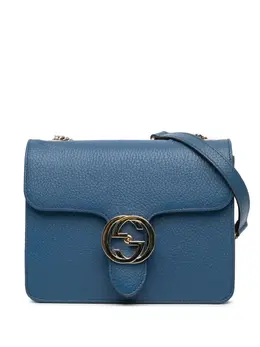 Gucci Pre-Owned: Голубая сумка через плечо 