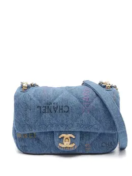 CHANEL Pre-Owned: Голубая сумка 