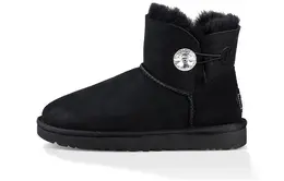 UGG: Чёрные угги  Mini Bailey