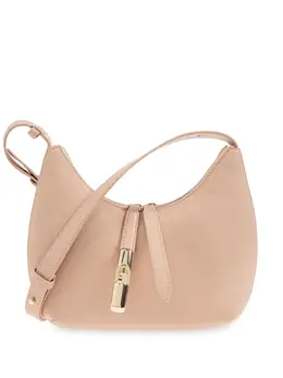 Furla: Бежевая сумка 
