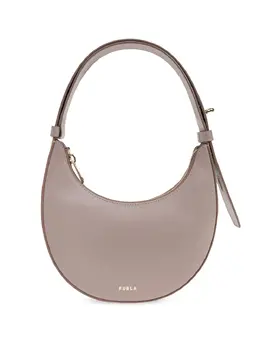 Furla: Бежевая сумка-шоппер 