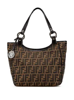 Fendi Pre-Owned: Коричневая сумка-шоппер 