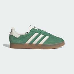 Adidas: Зелёные кроссовки  Gazelle