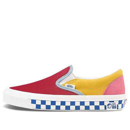 Vans: Красные кроссовки  Classic Slip On