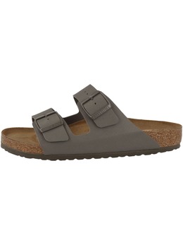 Birkenstock: Серые сандалии  Arizona Birko Flor