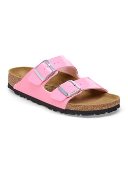 Birkenstock: Розовые сабо  Arizona Birko Flor