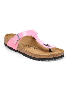 Birkenstock: Розовые сабо  Gizeh Birko Flor