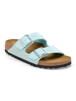 Birkenstock: Зелёные сабо  Arizona Birko Flor